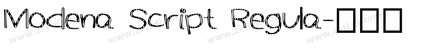 Modena Script Regula字体转换
